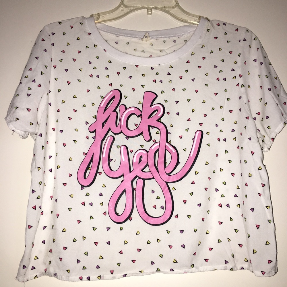 “Fuck Yes” Crop Top